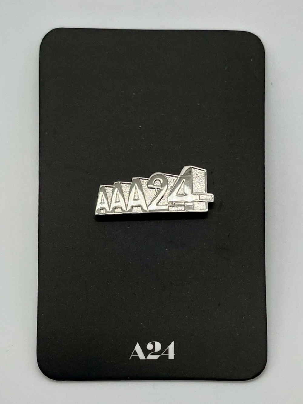 A24 Silver Logo Pin ‘AAA24’ NEW — #pin #a24 #collectibles